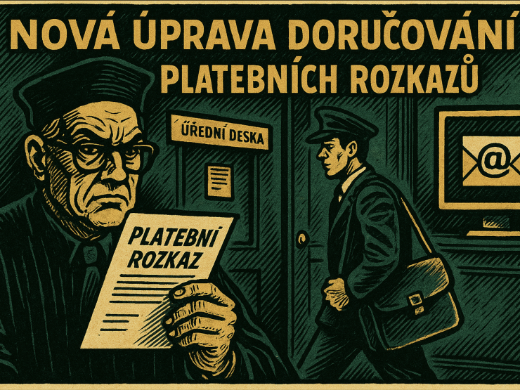 Nová úprava doručování platebních rozkazů