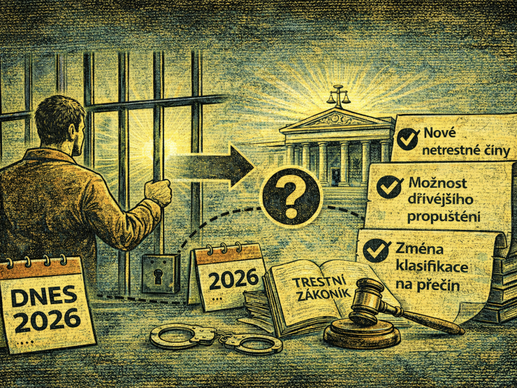 Dotkne se novela trestních předpisů z 1. ledna 2026 i pravomocně odsouzených?