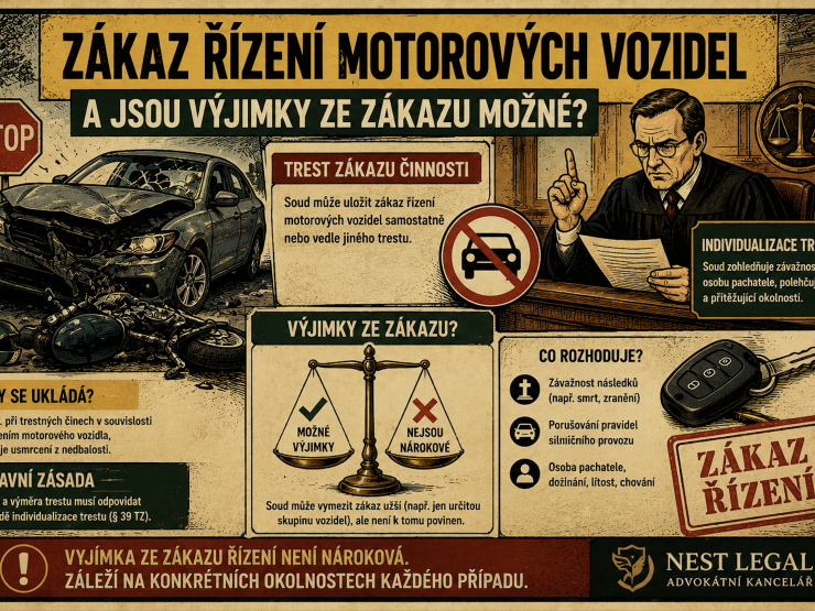 Zákaz řízení motorových vozidel a jsou výjimky ze zákazu možné?
